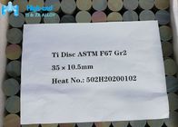 Имплантируйте диски металла ISO 5832 титана Astm F136 диска плоские круглые ранг 2
